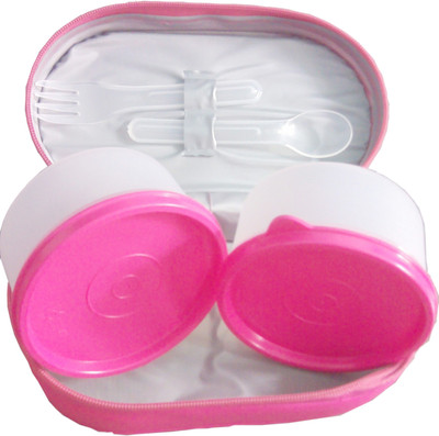 

Milton Enjoy 2 Containers Lunch Box(400 ml), Pink