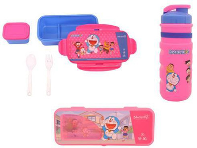 

Yellow Sparks International DM3037 1 Containers Lunch Box(640 ml), Pink/blue