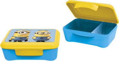 

Minions Elite Divider 1 Containers Lunch Box(500 ml), Blue;yellow