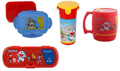 

Yellow Sparks International DM3036 2 Containers Lunch Box(480 ml), Red/blue