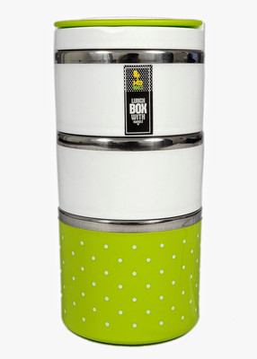 

Casabella colorful 3 Containers Lunch Box(1230 ml), Green