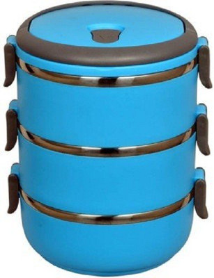 

Kids Mandi 3 LAYER 3 Containers Lunch Box(2100 ml), Blue