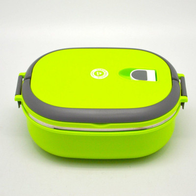 

Tulip TUELIP STEEL OVAL SINGLE LAYER 900ml 1 Containers Lunch Box(900 ml), Green