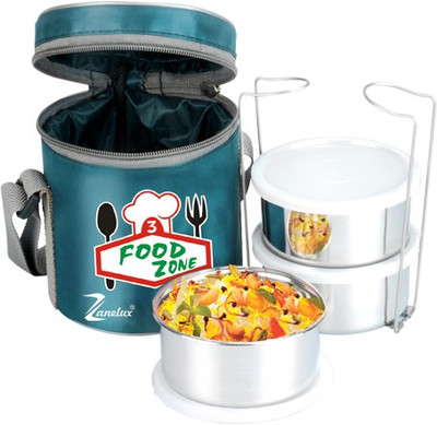 

Zanelux LB-008 3 Containers Lunch Box(750 ml), Multicolor