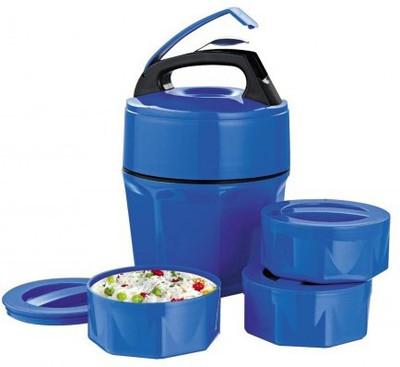 

BGL octomeal 3 Containers Lunch Box(750 ml), Blue