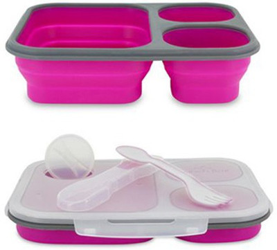 

Aquapolo Silicon-BPA FREE 1 Containers Lunch Box(1420 ml), Multicolor