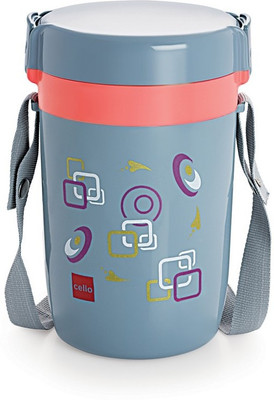 

Cello super executive 3 Containers Lunch Box(200 ml), Grey