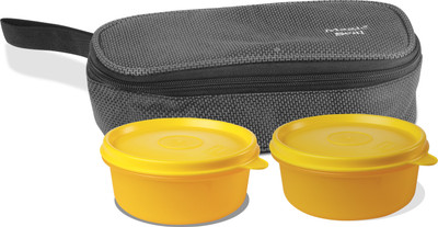 

Polyset Magic Seal Ultra 2 Containers Lunch Box(600 ml), Yellow