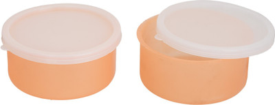 

Carrolite Container - 400 ml Plastic Grocery Container(Pack of 2, Orange)