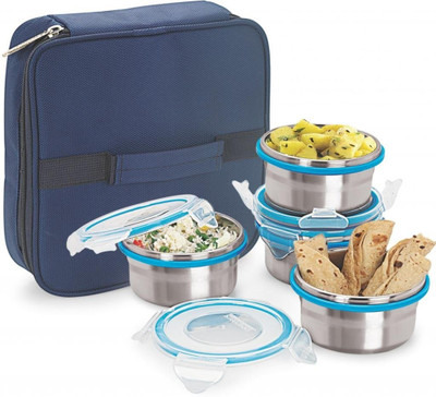 

Steel Lock HL HL 1241 4 Containers Lunch Box(200 ml), Blue
