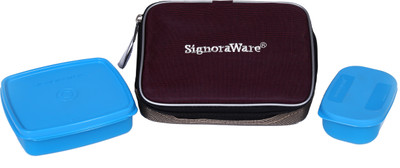 Signoraware Twin Smart 2 Containers Lunch Box(490 ml)