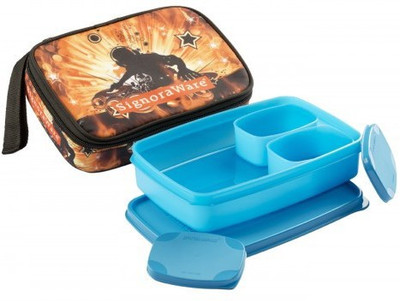 Signoraware Rock DJ Compact - Blue (1050ml) 3 Containers Lunch Box(1050 ml)