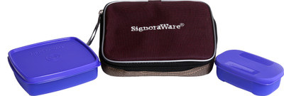Signoraware Smart 2 Containers Lunch Box(490 ml)