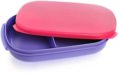 

Tupperware Kompact 1 Containers Lunch Box(800 ml), Purple;red