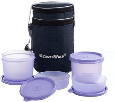 

Signoraware 509 4 Containers Lunch Box(1260 ml), Mauve