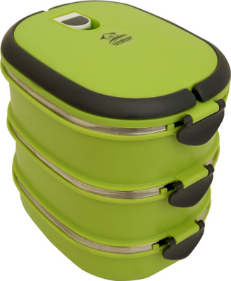 

LoveHome PSTF0012 3 Containers Lunch Box(2700 ml), Green