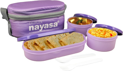7% OFF on NAYASA Ny-Duplex 3 Containers Lunch Box(600 ml) 7% OFF on NAYASA Ny-Duplex 3 Containers Lunch Box(600 ml)