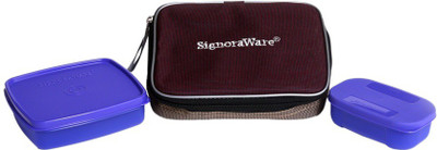 

Signoraware Twin smart 503 2 Containers Lunch Box(500 ml), Violet