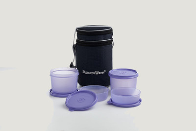 

Signoraware 509 4 Containers Lunch Box(1100 ml), Purple