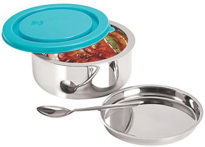 

Nano Nine Senior Stainless Steel Double Wall Insulated 1 Containers Lunch Box(400 ml), Silver