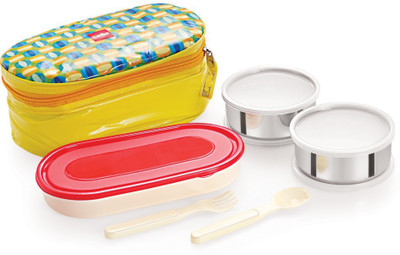

Cello World Big Bite 3 Containers Lunch Box, Yellow