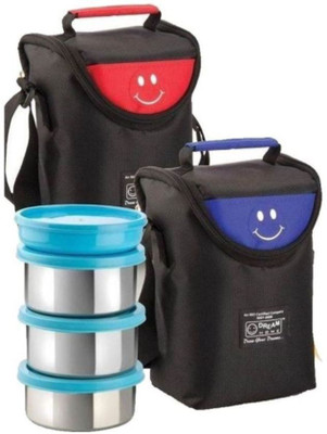 

Dream Home sylish 4 Containers Lunch Box(700 ml), Multicolor