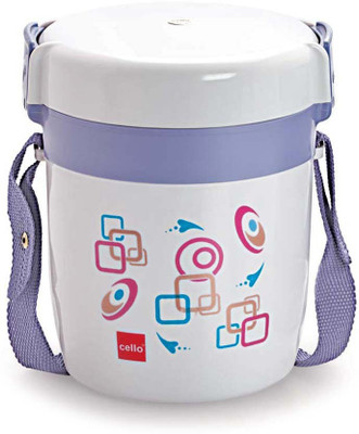 

Cello World Elite Grey And Purple 3 Containers Lunch Box(200 ml)