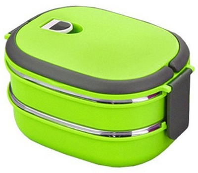 

aadya Homio104 2 Containers Lunch Box(2 L), Green