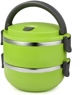 

Lavi Healthy Diet 2 Containers Lunch Box(1400 ml), Green