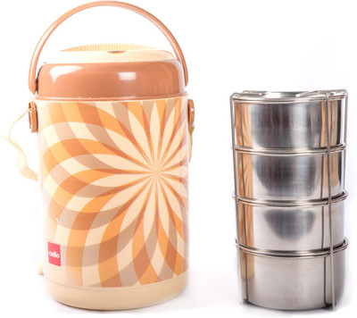

Cello 134584 4 Containers Lunch Box(1000 ml), Orange
