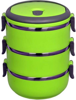 

Birde Triple Layer 3 Containers Lunch Box(1000 ml), Green