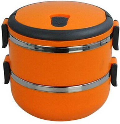 

Caryn 2layer 2 Containers Lunch Box(1400 ml), Red