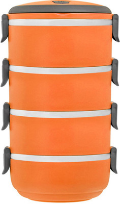 

Golddust VKILB12 4 Containers Lunch Box(2800 ml), Orange