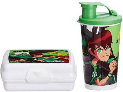 

Tupperware Ben10 Lunch Set 2 Containers Lunch Box(750 ml), Multicolor
