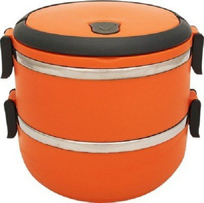 

Kids Mandi 2 LAYER 2 Containers Lunch Box(1400 ml), Orange