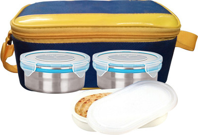 

Golddust MOLB17 3 Containers Lunch Box(500 ml), Multicolor