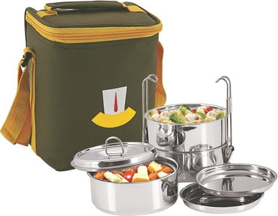 Nano 9 Bon Bon 3pc Insulated Clip Tiffin Box 3 Containers Lunch Box(1200 ml) Nano 9 Bon Bon 3pc Insulated Clip Tiffin Box 3 Containers Lunch Box(1200 ml)