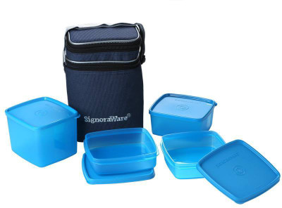 

Signoraware 505 Director Special Big 4 Containers Lunch Box(2050 ml), Blue