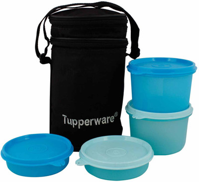 

Tupperware Lunch Box Set 4 Containers Lunch Box(1250 ml), Blue