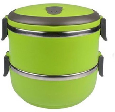 

Palakz Office Use 2 Containers Lunch Box(1400 ml), Green