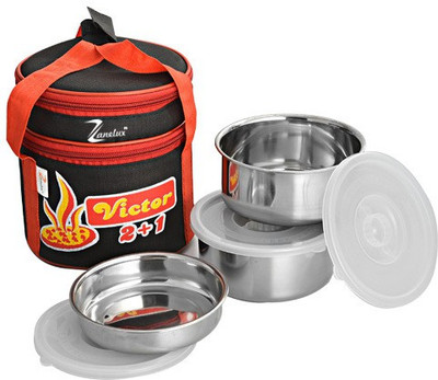

Zanelux LB024 3 Containers Lunch Box(1150 ml), Multicolor