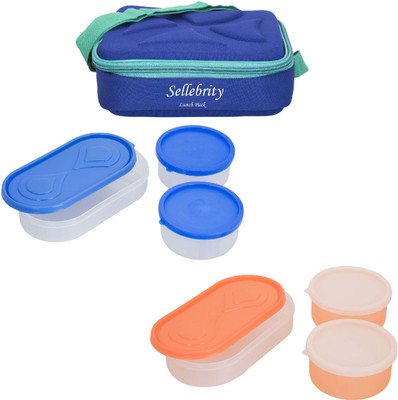 

Sellebrity Best Andy With 3 Boxes 6 Containers Lunch Box(1300 ml), Blue