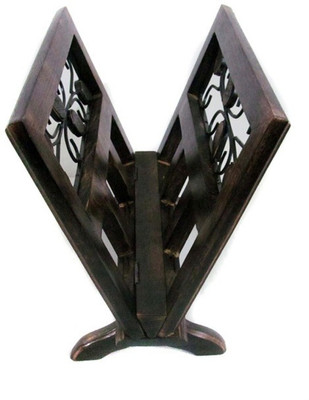 

Onlineshoppee Cac 1 Compartments Wooden Magazine Holder(Brown)