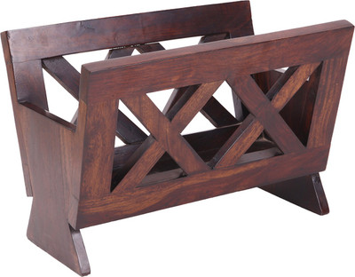 Wood Dekor Floor Standing Magazine Holder(Brown, Wooden) available at flipkart for Rs.1800