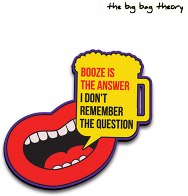 

The Big Bag Theory Booze Is The Answer Fridge Magnet Pack of 1(Multicolor)