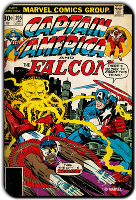 

Marvel Captain America falcon fight pack of 1 (Officially Licensed) Fridge Magnet Pack of 1(Multicolor)