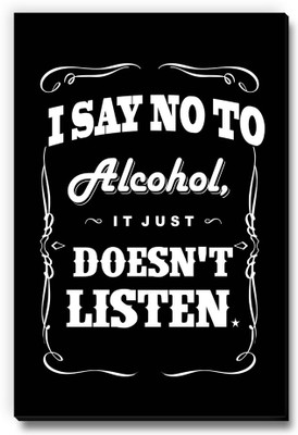 Seven Rays I Say No To Alcohol Fridge Magnet Pack of 1 Multicolor Seven Rays Magnets