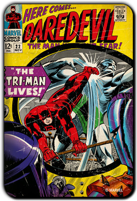 

Marvel Daredevil tri man lives pack of 1 (Officially Licensed) Fridge Magnet Pack of 1(Multicolor)