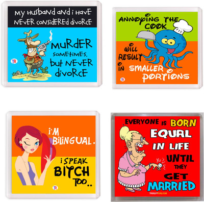 

Thoughtroad Marriage Tip 2 Fridge Magnet Pack of 4