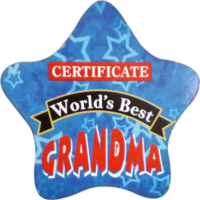 

Fabionic Certificate World's Best Grandma Fridge Magnet Pack of 1